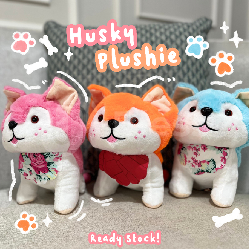 Boneka Husky Slayer Bless Toys boneka aestetic boneka karakter boneka lucu boneka hewan