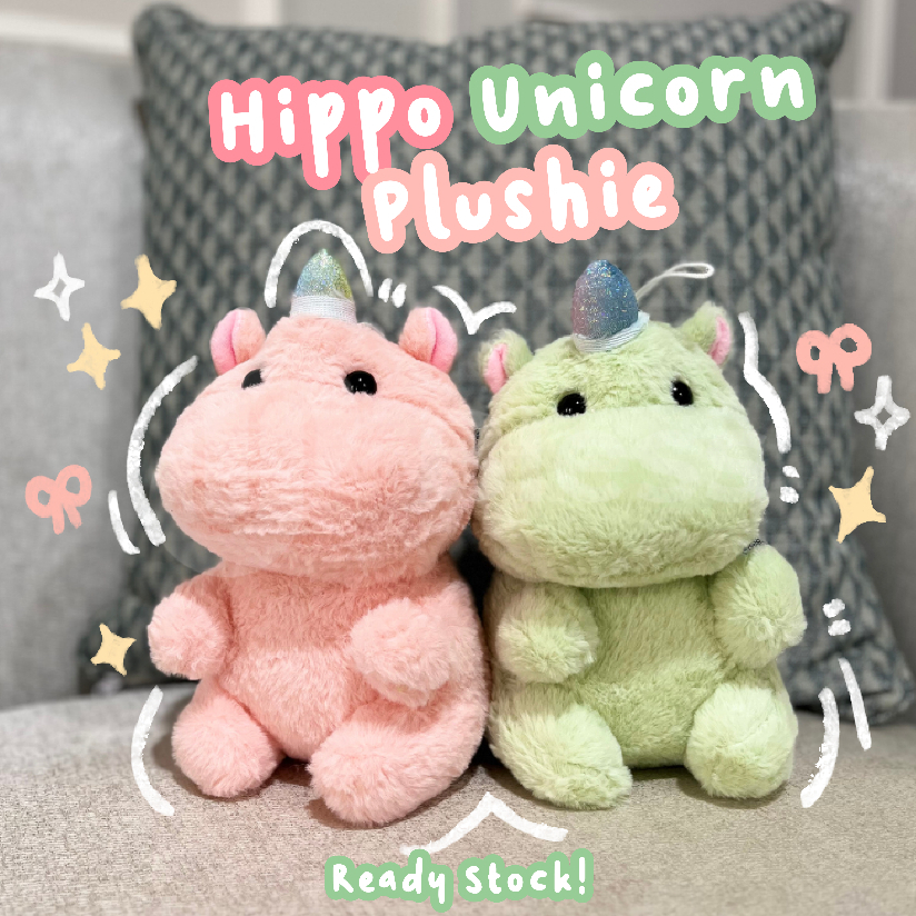 Boneka Hippo unicorn Bless toys boneka karakter boneka lucu boneka aestetik boneka hewan