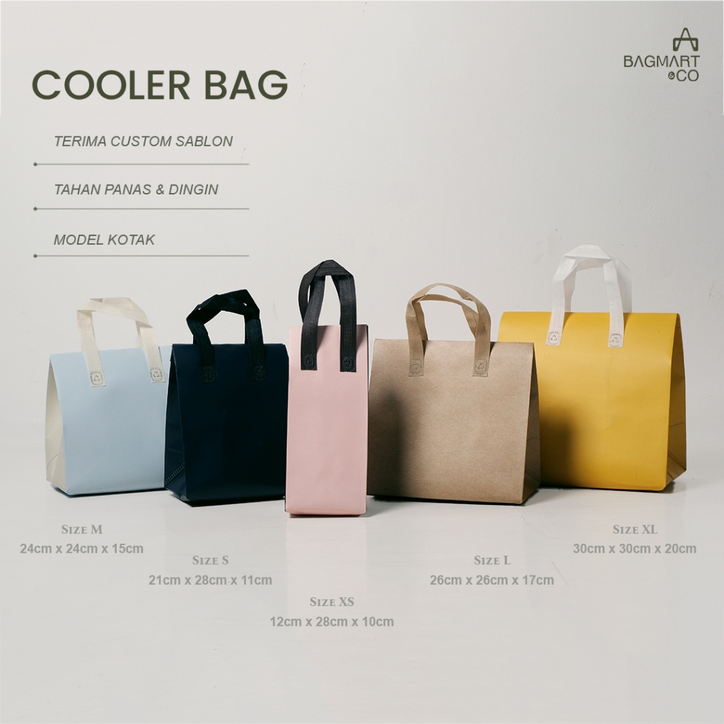 

Cooler Bag Alumunium Foil Tas Bekal Lunch Box Goodie Bag Pendingin Makanan Insulated Bag Tahan Panas
