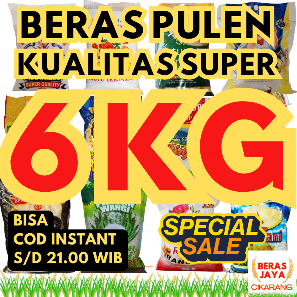 

Promo Beras Pulen Ramos Setra Kualitas Terjamin Bersih Bebas Kutu Super 6 kg Murah Gratis Ongkir