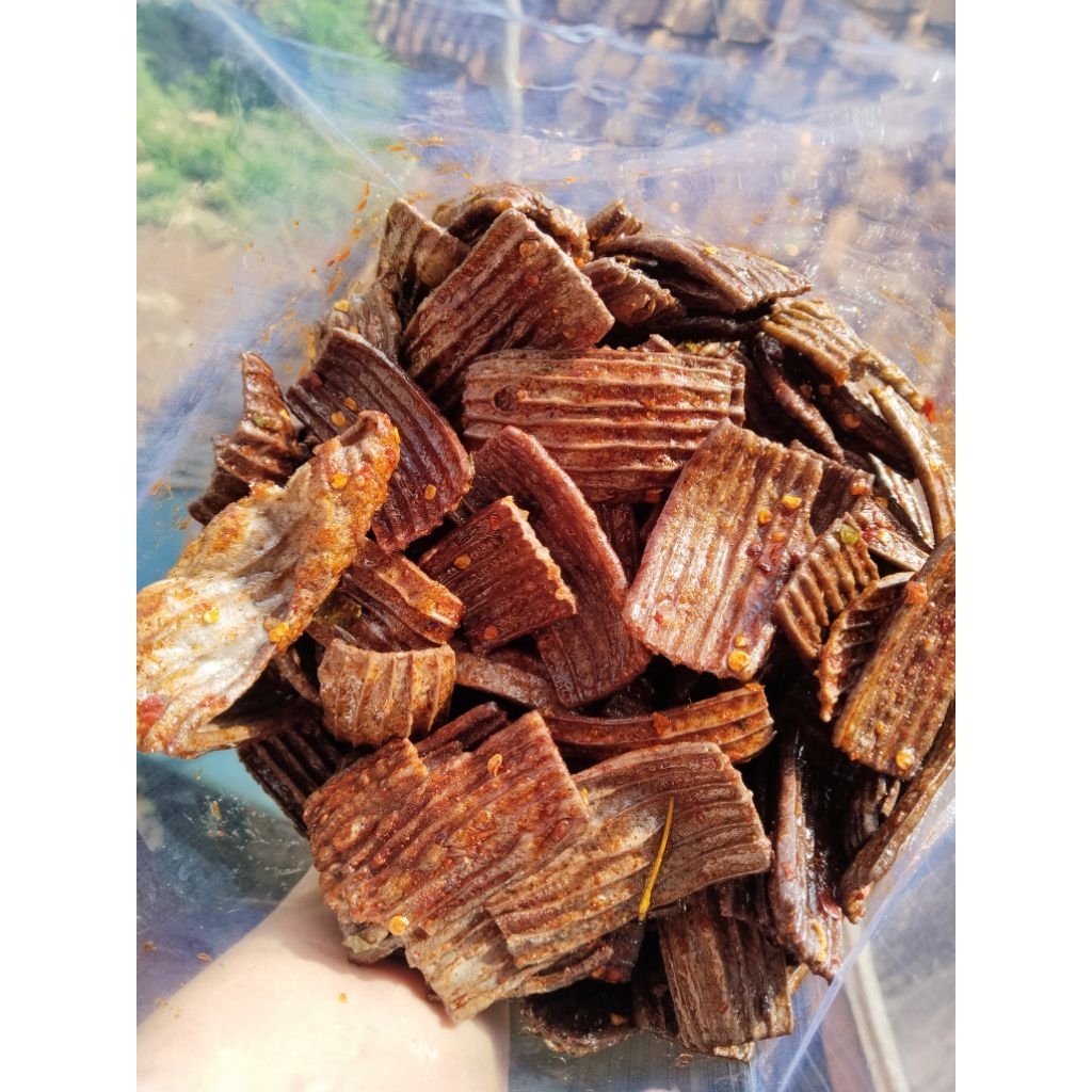 

KERUPUK JENGKOL PEDASDAUNJERUK KEMASAN 500Gram