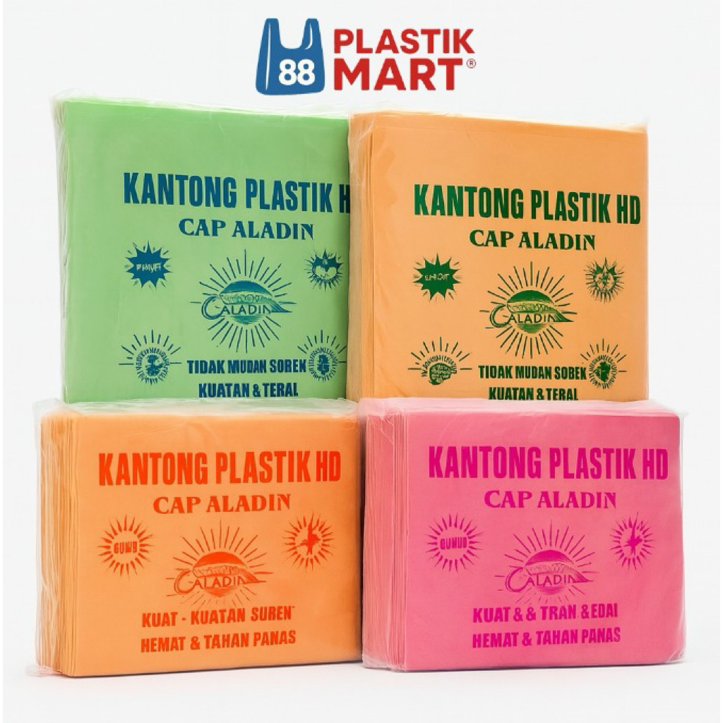 Kantong Plastik Kresek Asoy cap Aladin Warna 15 19 24 27 35