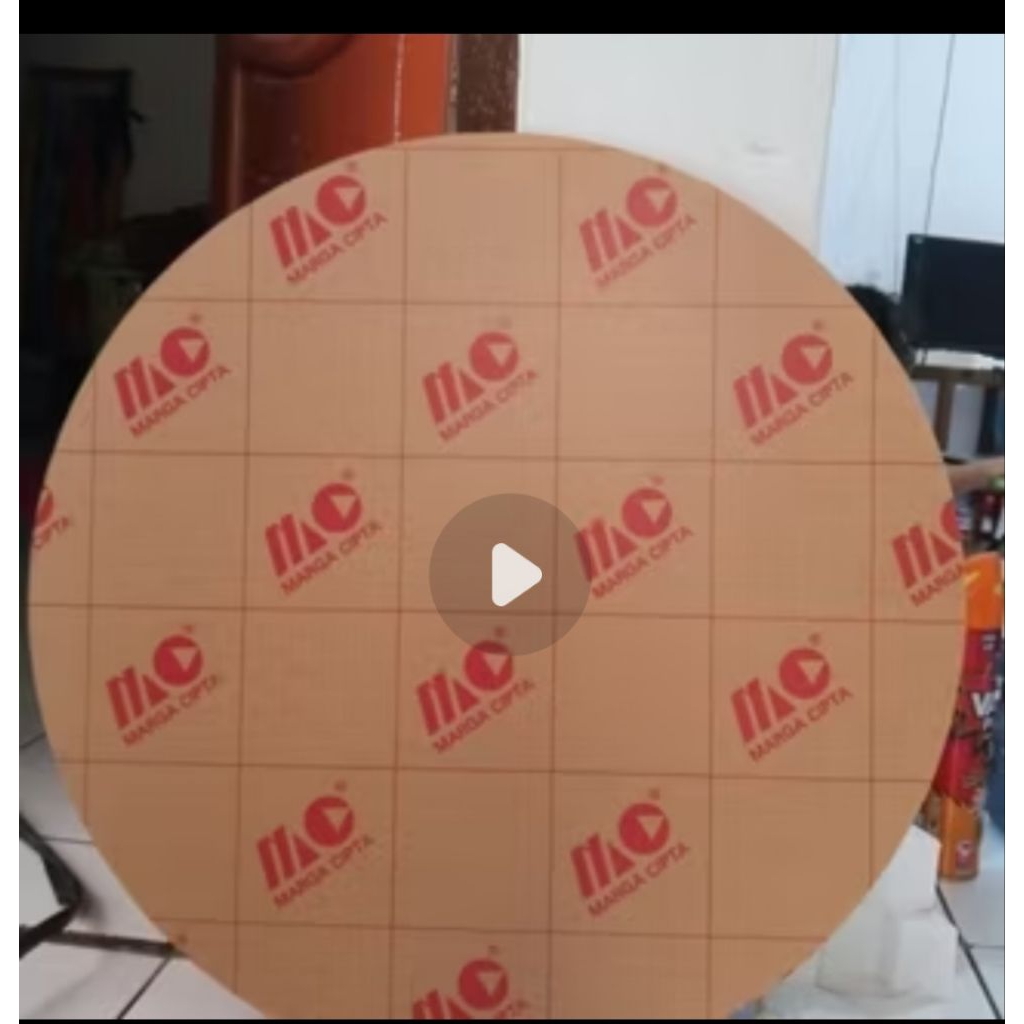 Acrylic Bening / Putih susu tebal 3mm Potong bulat / lingkaran diameter 120cm