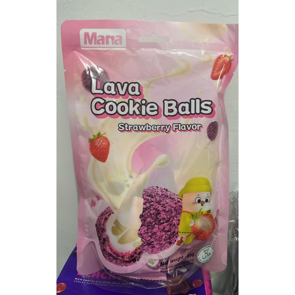 

MANA LAVA COOKIES BALLS STRAWBERRY FLAVOR 80G