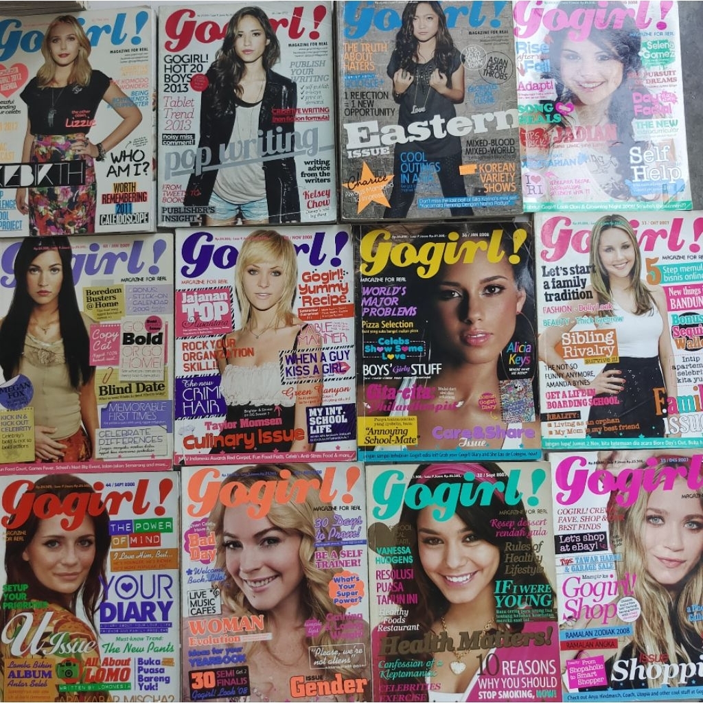 MAJALAH GOGIRL MAGAZINE FOR REAL & MAJALAH B'GIRL BEKAS