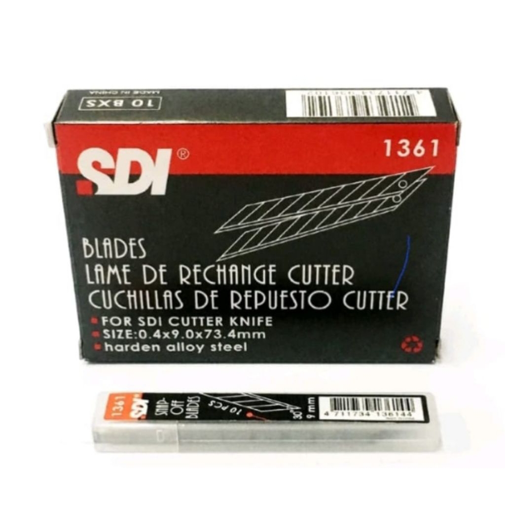 

ISI CUTTER SDI NO.1361/9MM/3 L0 DERAJAT-G7