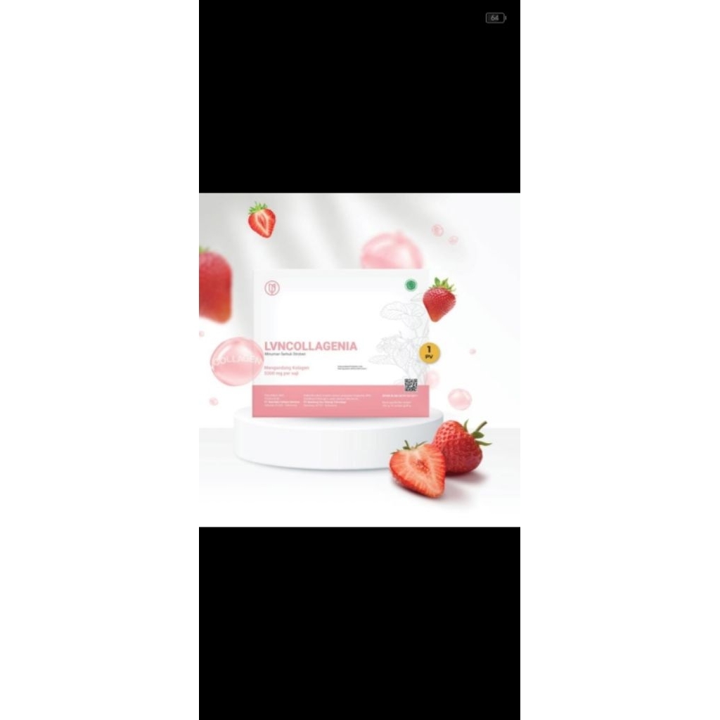 

LVNCOLLAGENIA (minuman serbuk stroberi) Untuk Kulit Cantik dan Awet Muda
