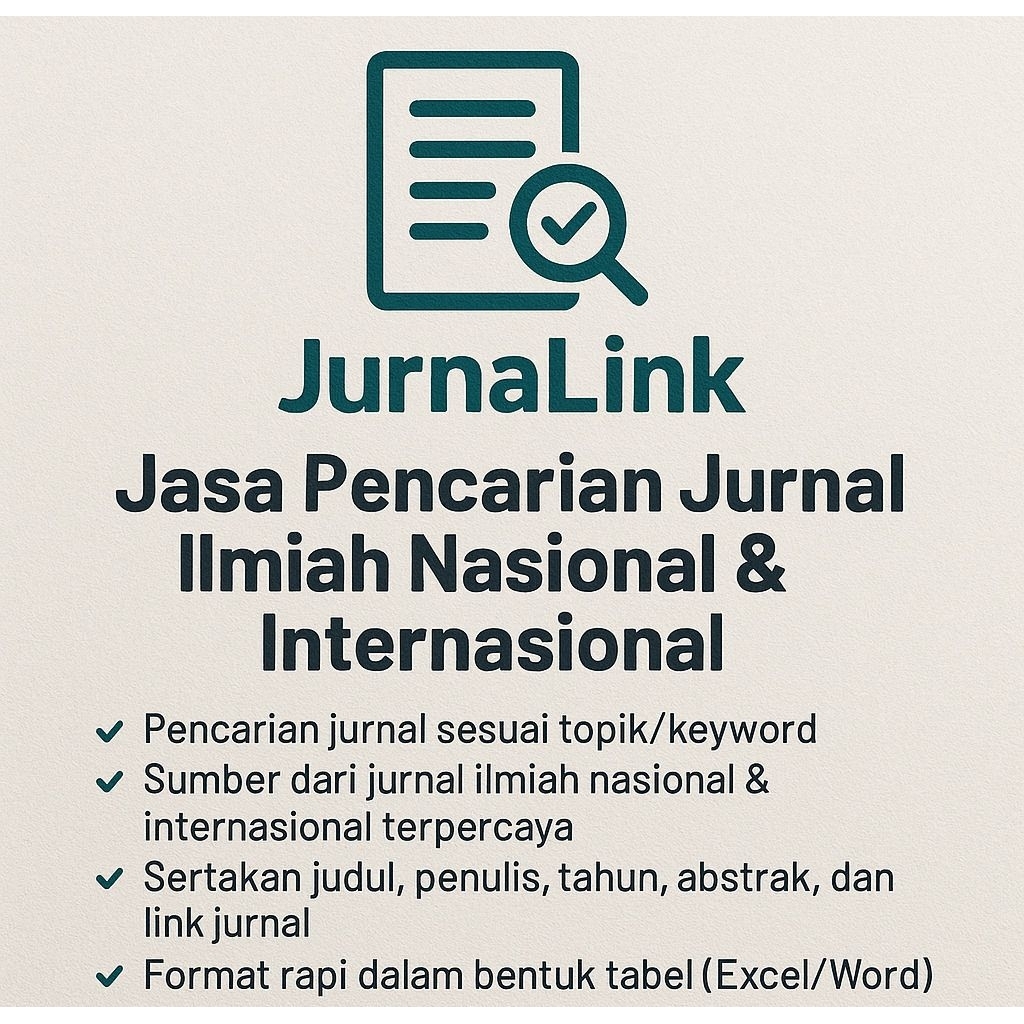 JurnalLink (Jasa cari jurnal nasional dan internasional)