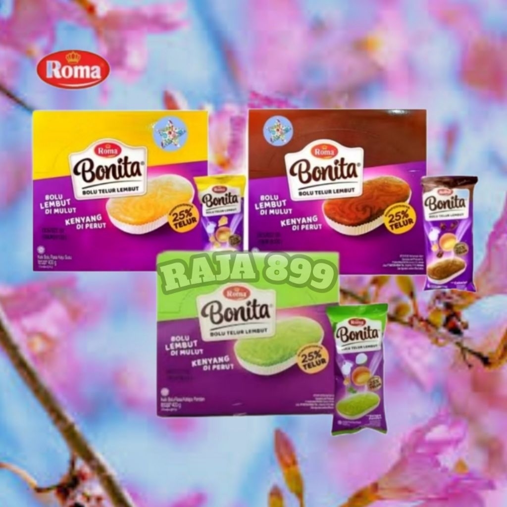 

ROMA BONITA BOLU TELUR LEMBUT BOX ISI 12 PCS