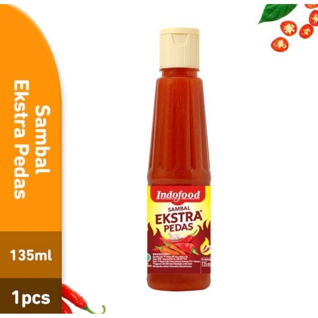 

Indofood Saus Extra pedas pet 135 ml