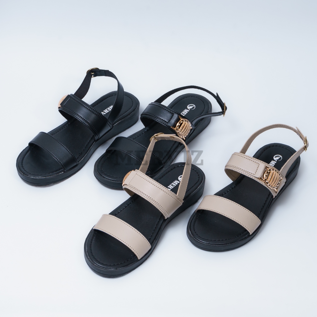 Sandal Cewek Tali Slingback Kekinian Sandal Wanita Fashion Tali Belakang Terbaru