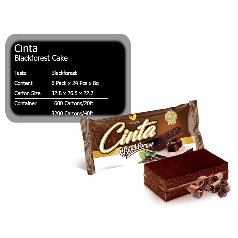 

[oddsolshop] pekanbaru/Cinta Chocolate Blackforest Cake 24 PCS Kue Cokelat Black Forest