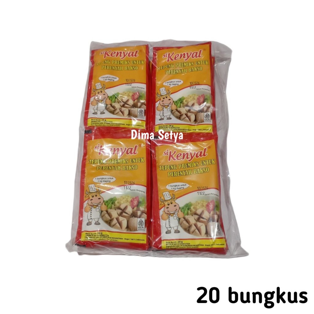 

SiKenyal tepung perenyah bakso 20 gram ( 20pcs )