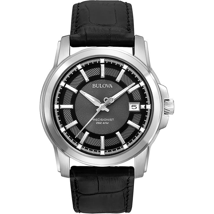 [PREORDER] Jam Tangan Bulova Men's 96B158 Precisionist Leather Strap