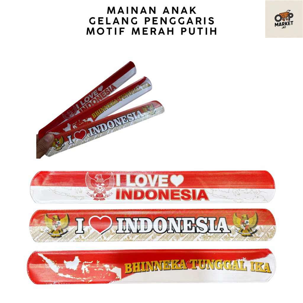 

HARGA PER 1PCS - MAINAN ANAK GELANG PENGGARIS MOTIF MERAH PUTIH/KEMERDEKAAN *ACC I LOVE INDONESIA*