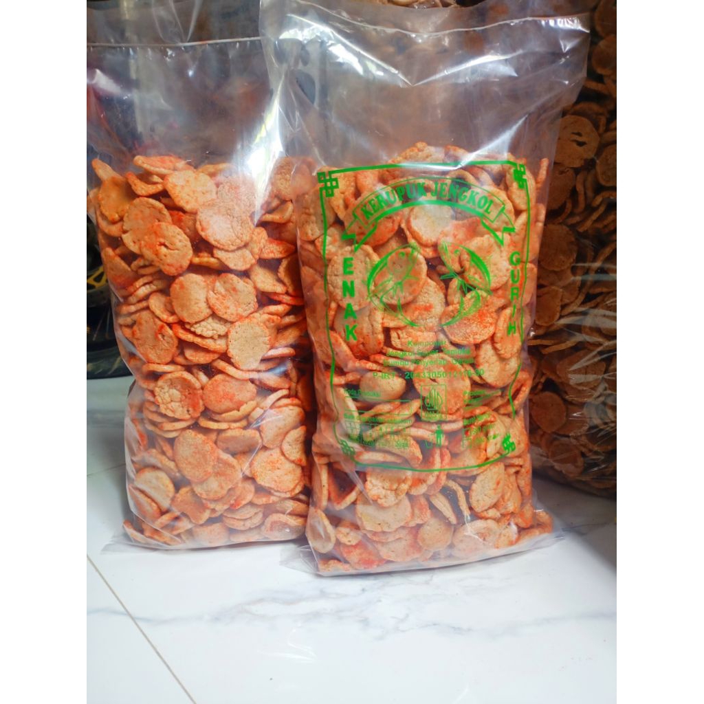 

Kerupuk jengkol pedas 500gr /grosir krupuk jengkol pedas, cemilan snack