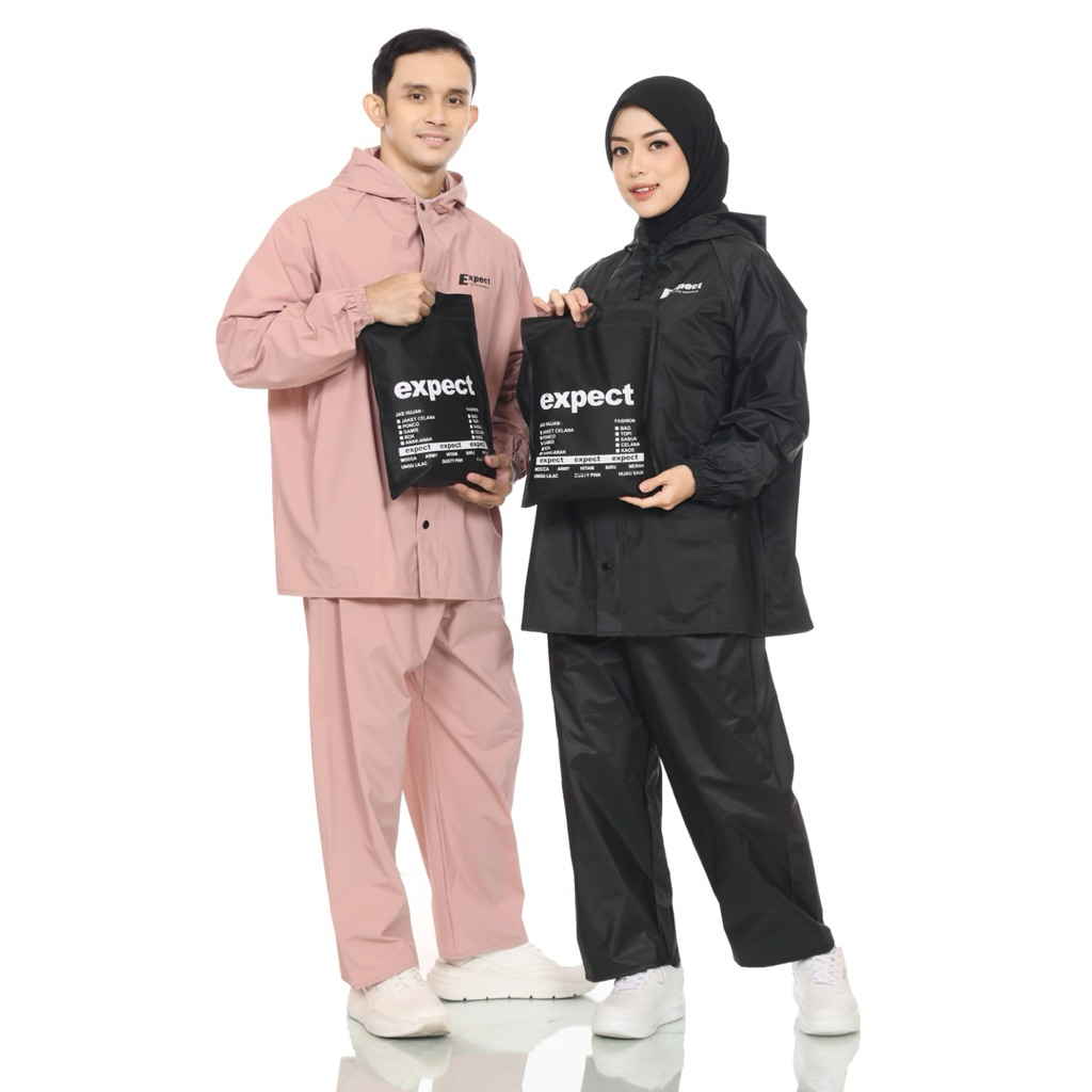 Mantel Hujan Pria Wanita / Jas Hujan Motor Bahan Tebal Kuat