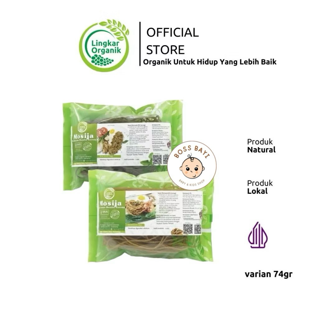 

LINGKAR ORGANIK - Mosija Mi Tempe | Mi Bayam Bumbu Goreng 74gr