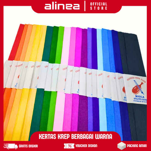 

Kertas Krep Per Lembar Ukuran Besar 80x60cm – Bisa Pilih Warna Cerah untuk Dekorasi & DIY