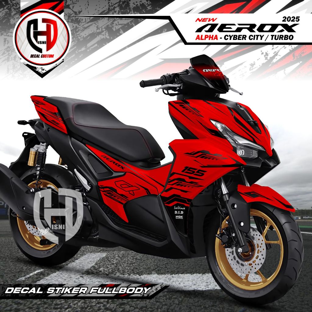 Decal Aerox Alpha Full Body Stiker Aerox CX 2025 Keren Striping Aerox Alpha Cx 2025 Variasi Decal Ae