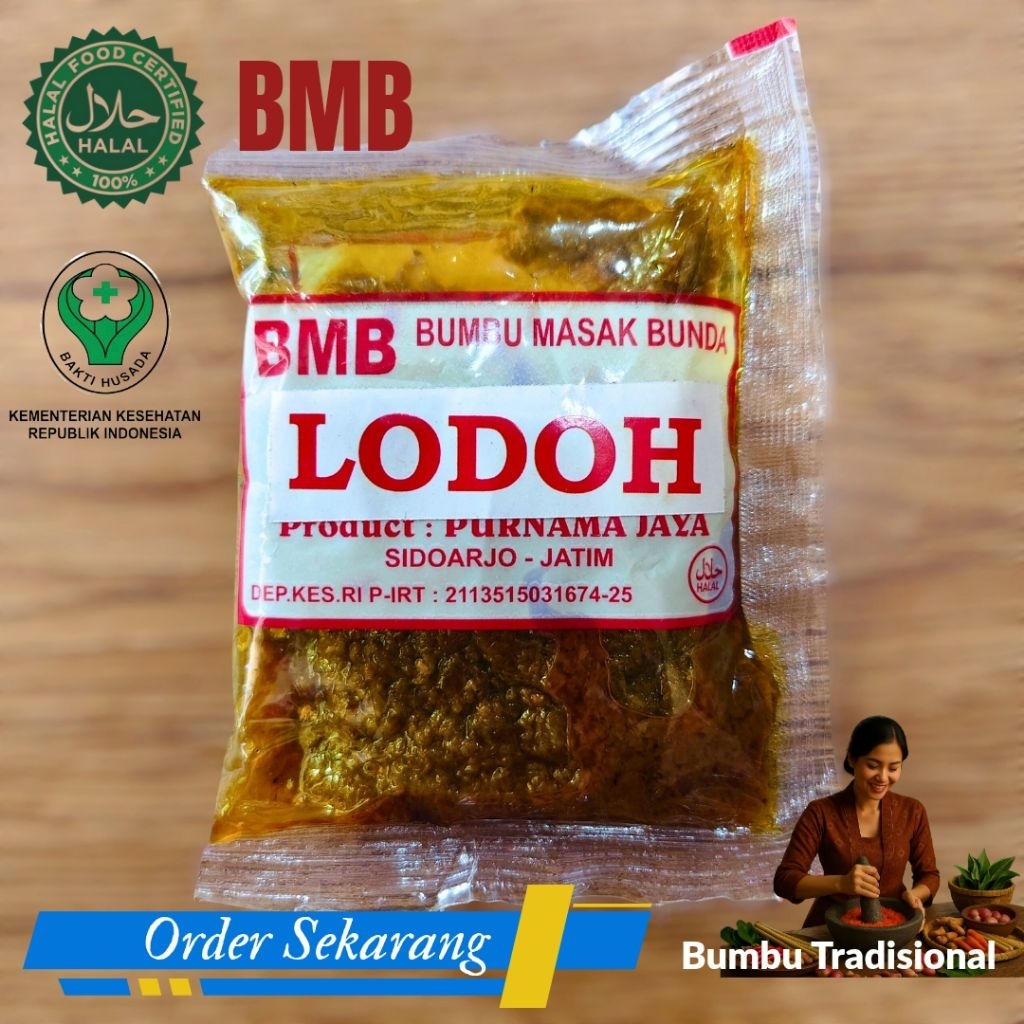 

BMB - BUMBU LODHO - BUMBU MASAK BUNDA - BUMBU INSTAN