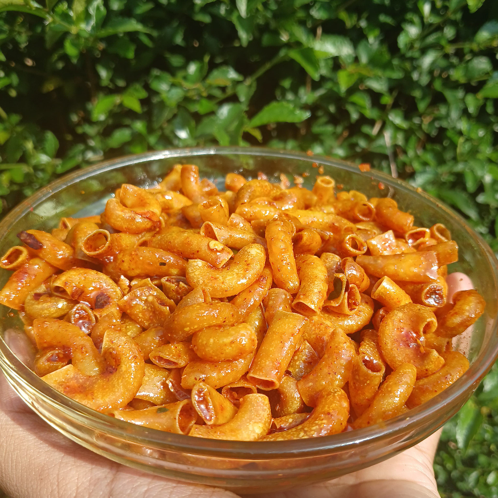 

Makaroni Cikruh Pedas Daun Jeruk Kemasan 1kg