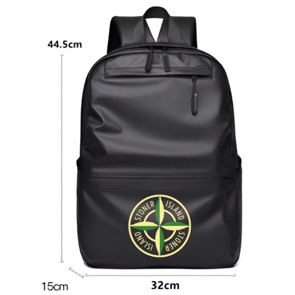 Vinsmokey Tas ransel Pria backpack Stone Island Hijau tas gendong sekolah Waterproof