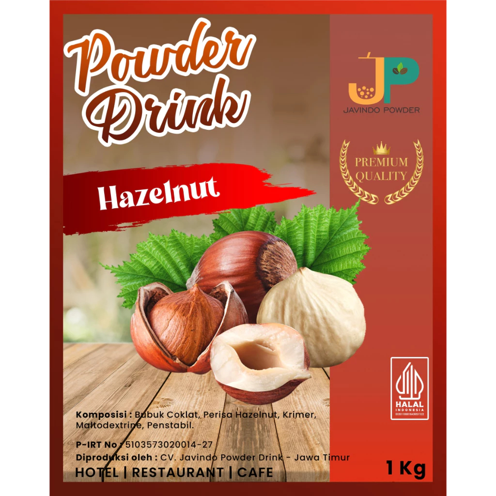 

JAVINDO Bubuk Minuman Rasa Hazelnut 1Kg / 1 Kg Premium - Javindo Powder