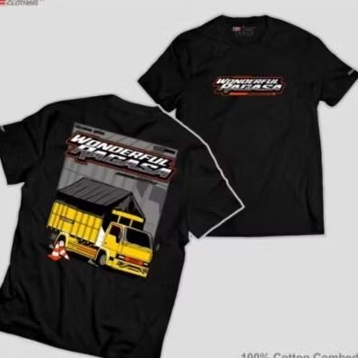 KAOS HITAM WONDERFUL RAGASA- Baju Driver Truk Keren