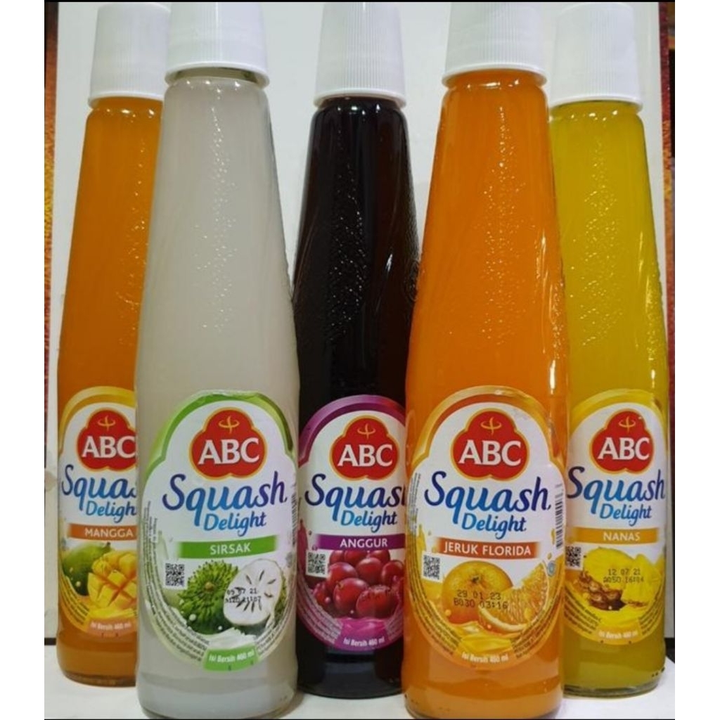 

Syrup ABC Squash Delight 460Ml Mangga/Jeruk Floridina/Anggur/Leci/Sirsak/Nanas