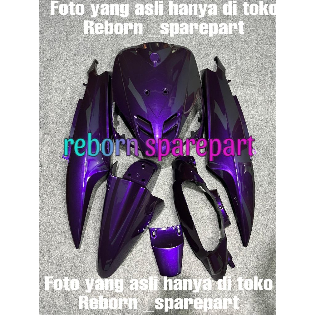 cover full body halus yamaha mio sporty ungu candy - body mio sporty ungu candy cat costum