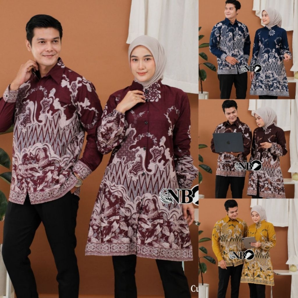 Batik Wanita Jumbo Tunik Batik Modern Atasan Batik Wanita Busui
