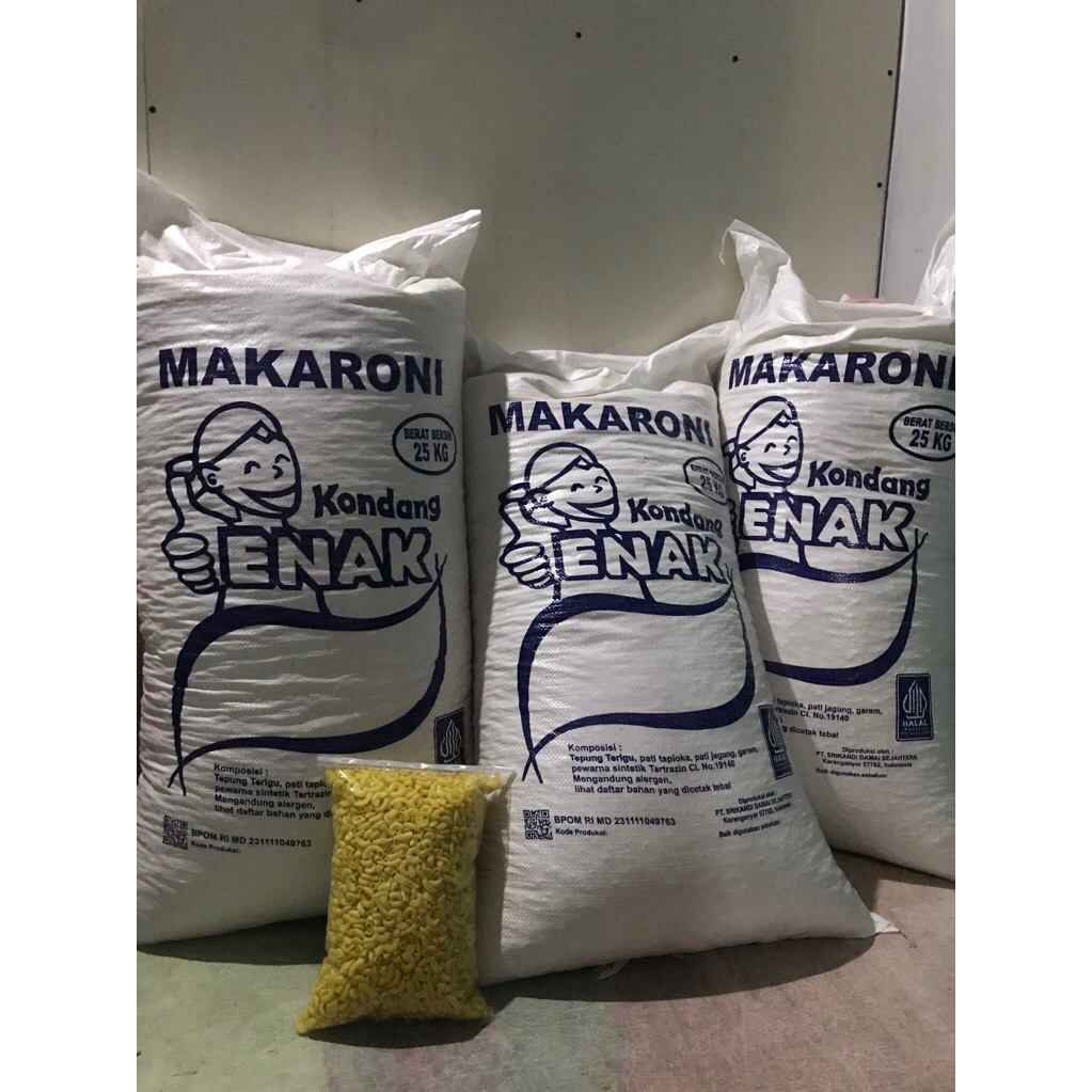 [ TERMURAH ] MAKARONI BANTET MENTAH KONDANG ENAK 1kg mentah