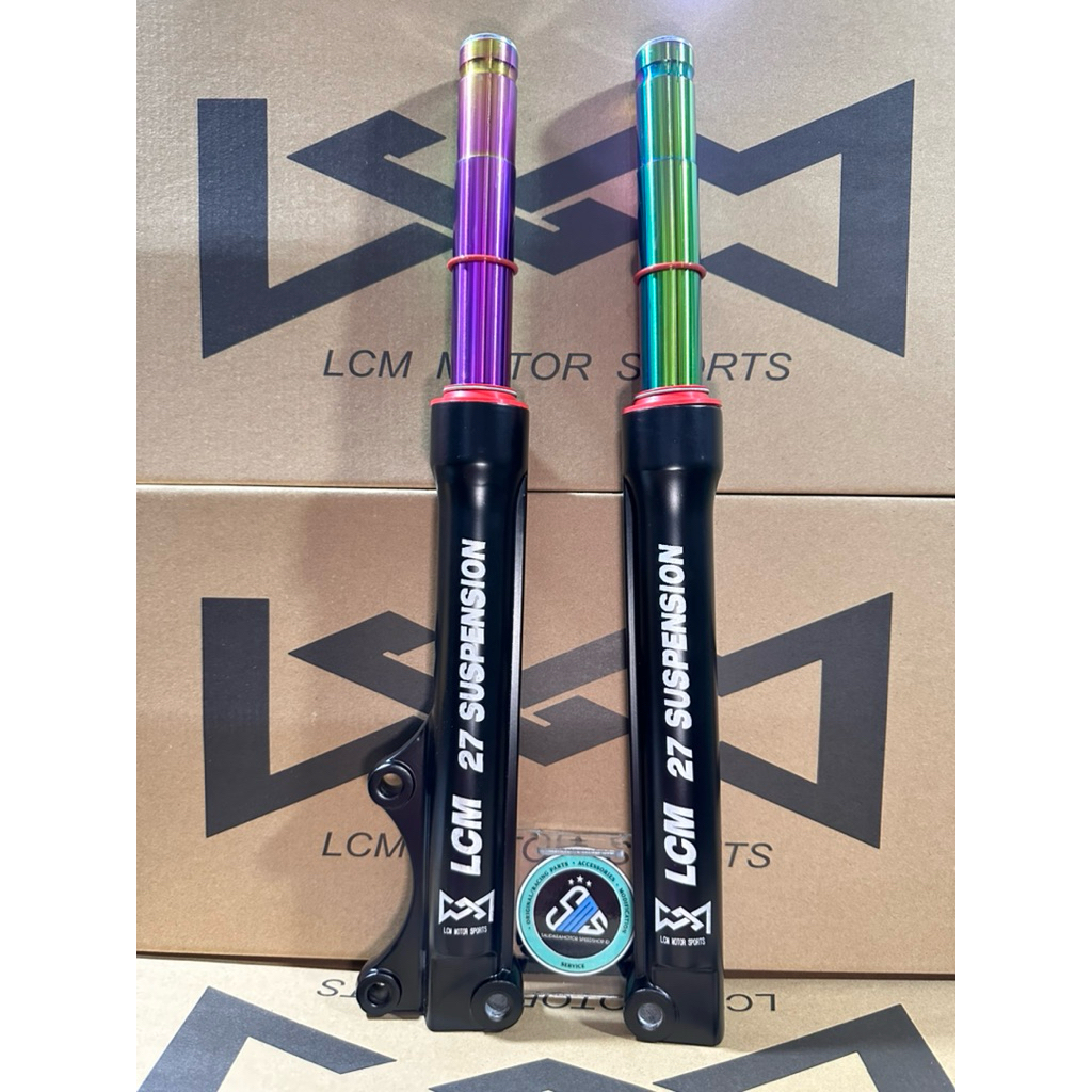 [LCM 27 VIETNAM] BOTTOM SHOCK DEPAN ASSY UPSIDE DOWN/FRONT SHOCK SET LCM 27 SUSPENSION ORIGINAL VIET