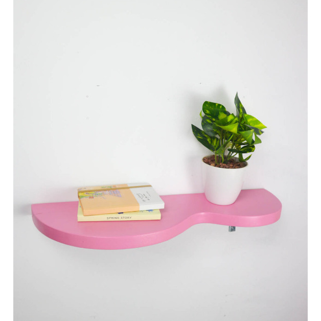 Wavy Shelf Rak Ambalan Gelombang – Rak Dinding Estetik untuk Dekorasi Kamar