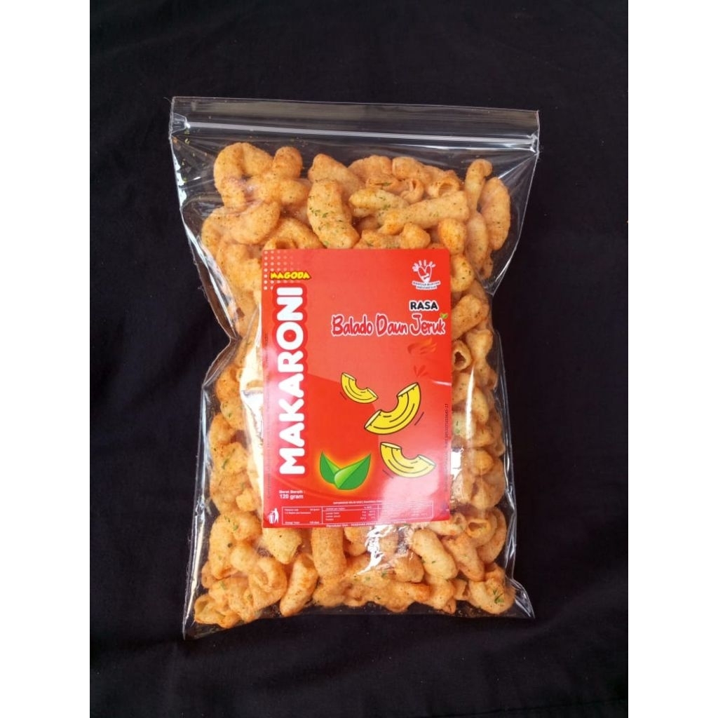 

Makaroni MAGODA Pipa Balado Daun Jeruk, Keju dan Rumput Laut