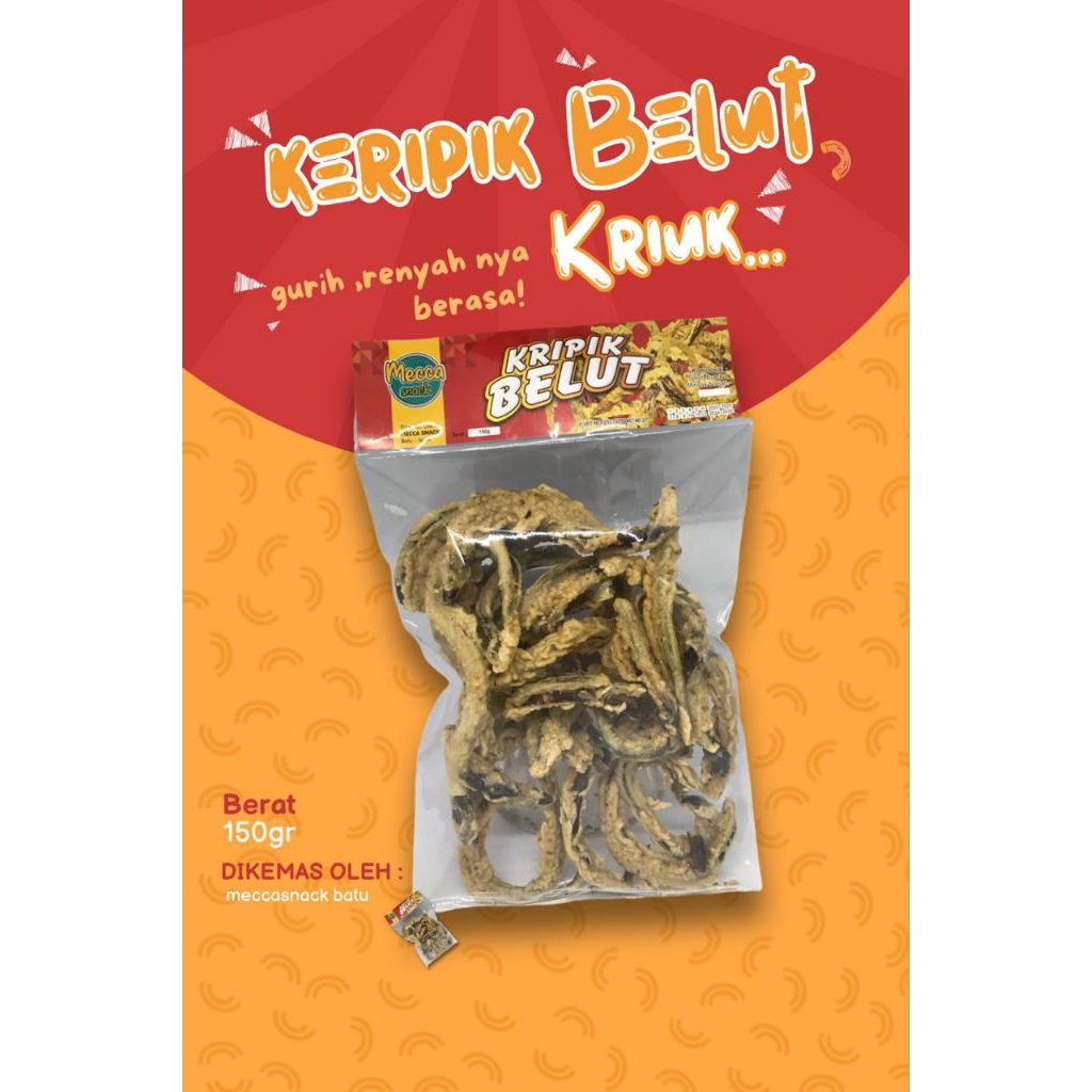 Kripik belut /oleh-oleh khas batu-malang