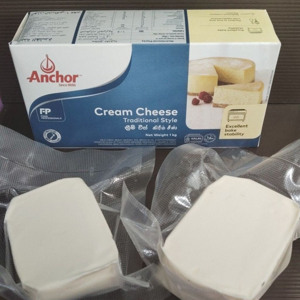 

cream cheese anchor 1kg & repack ±140gr kemasan vakum