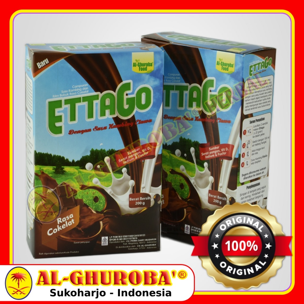 

EttaGo Susu Kambing Etawa Al Ghuroba 200gr Rasa Cokelat