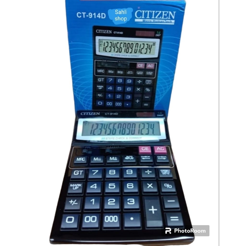 

KALKULATOR CT-914 BESAR CHECK & CORRECT 14 ANGKA / ALAT HITUNG DAGANG
