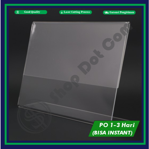 

Standing Acrylic / Akrilik A4 Display Bening