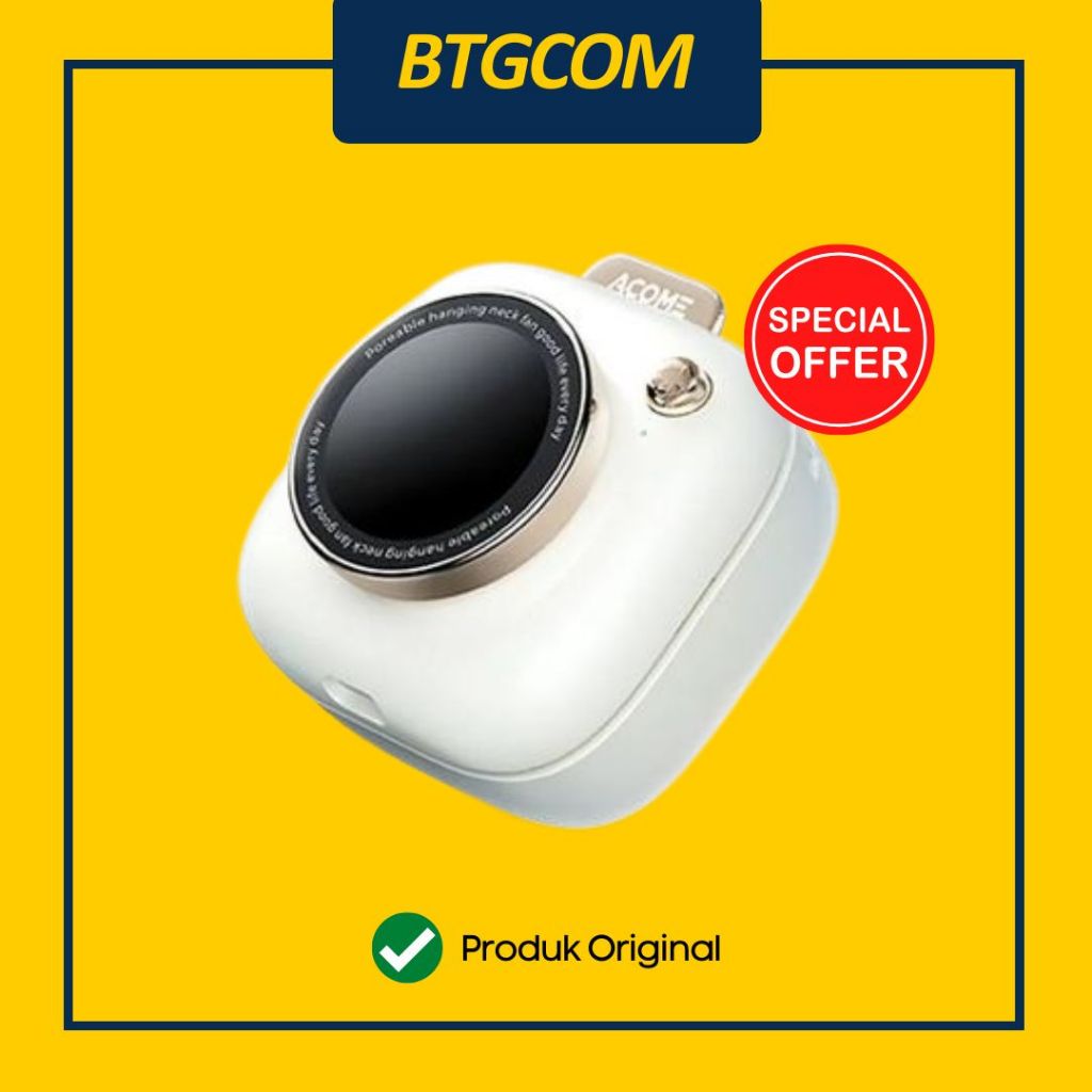 ACOME MINI FAN AF002 PORTABLE KIPAS ANGIN GANTUNG MODEL KAMERA