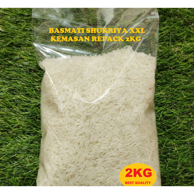 

Beras Basmati SHukriya Premium XXl Sella - Basmati India 2KG kemasan repack