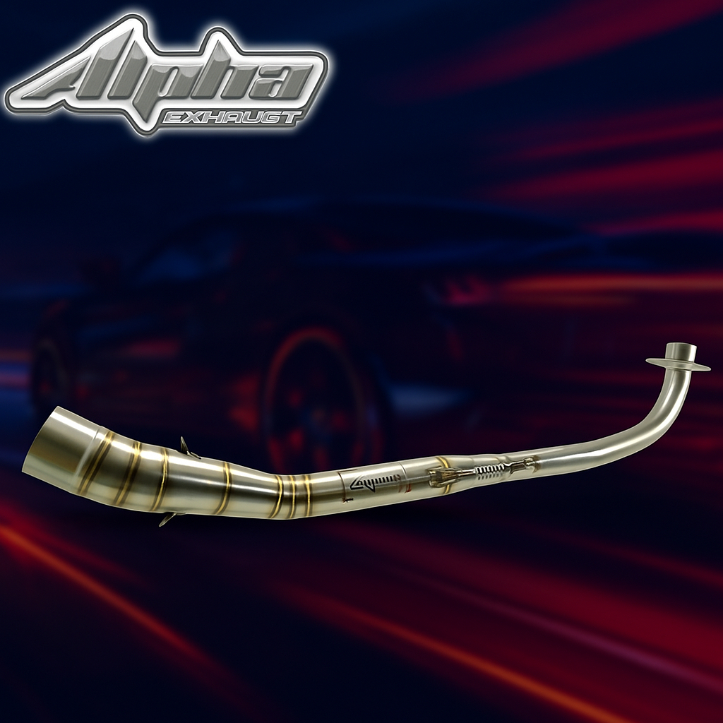 leheran knalpot vega, vega zr knalpot alpha exhaust inlet 50mm