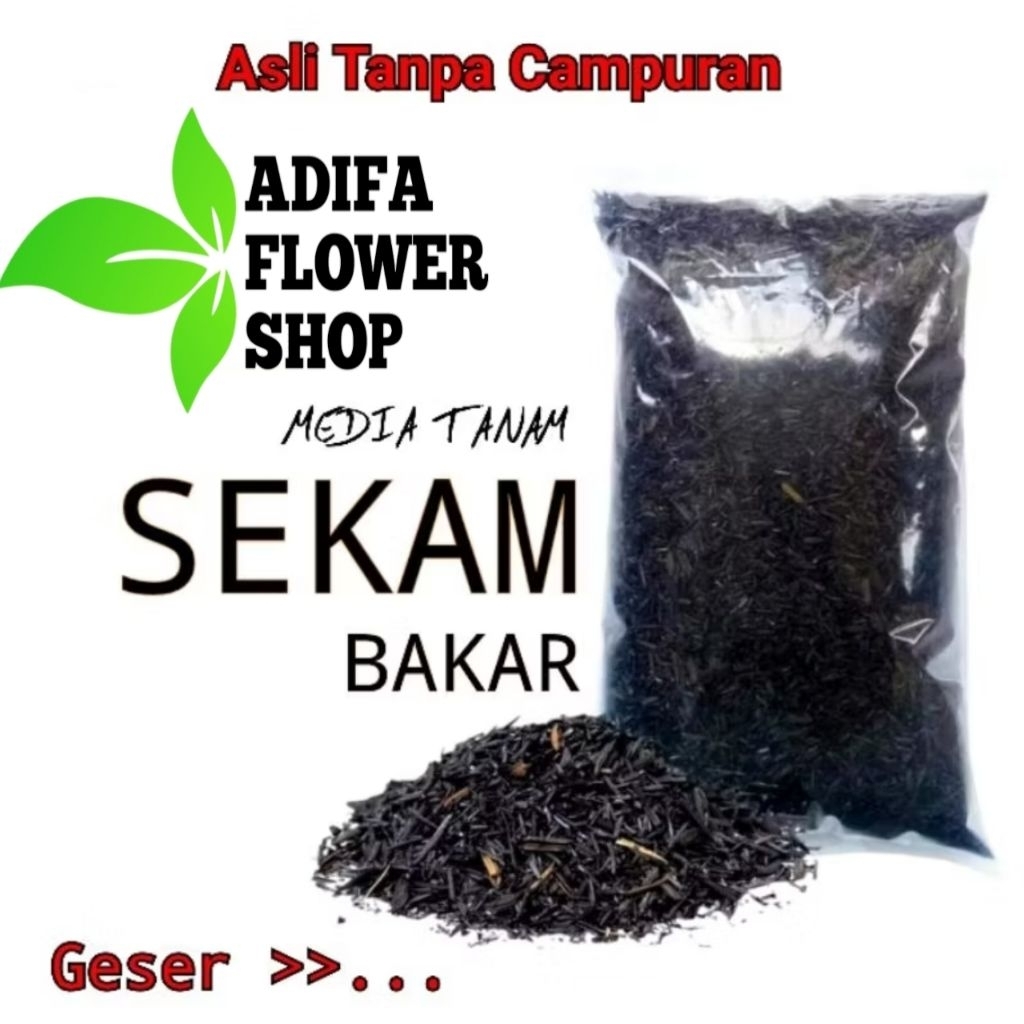Sekam Bakar Murni Media Tanam 1KG Sekam Bakar Premium