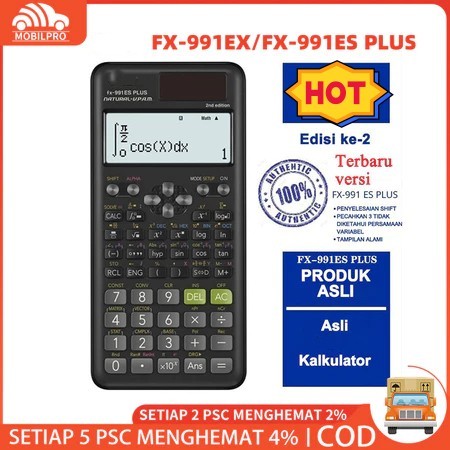 

【COD STOCK 】Kalkulator Scientific ilmiah FX-991EX/991ES-Plus Kalkulator Scientific Calculator Scientific