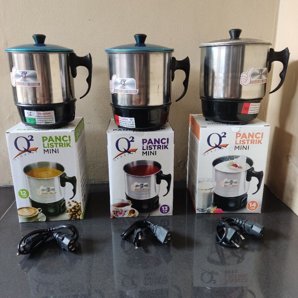 Mug Elektrik Mini Q2 / Panci Listrik / Pemanas Air Elektrik / Teko Listrik