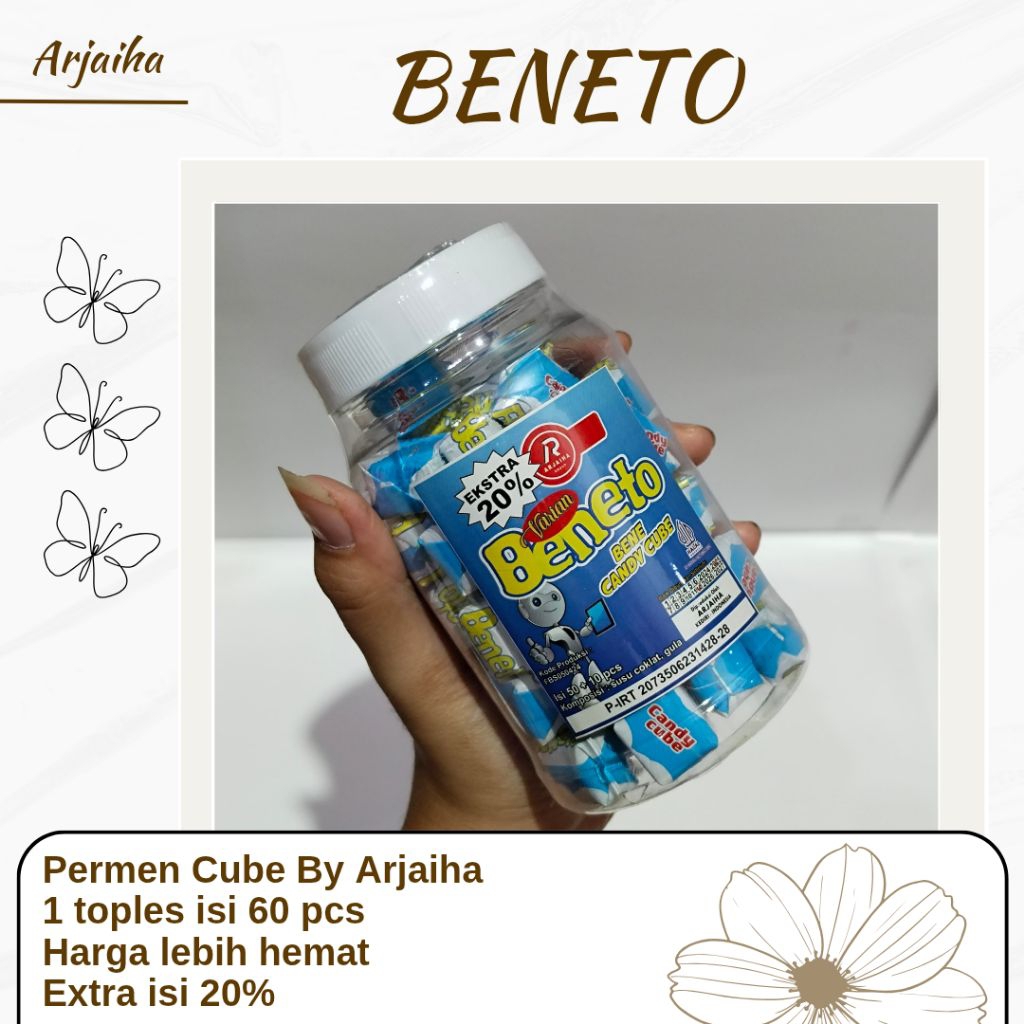 

PERMEN CANDY CUBE BENETO ISI 60 PCS