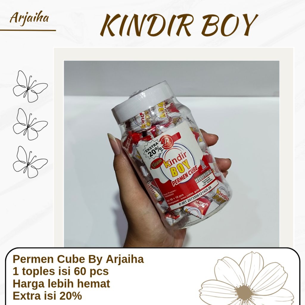 

PERMEN CANDY CUBE KINDIR BOY ISI 60 PCS