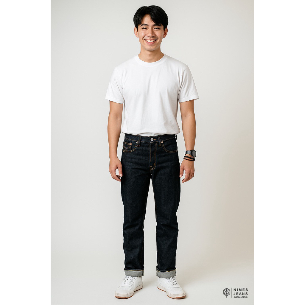 NIMES JEANS  - Custom Jeans Nimes Jeans Old | Celana Jeans Denim Acc Selvedge 15oz